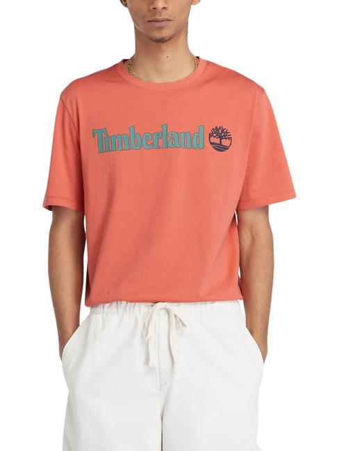TIMBERLAND KENNEBEC RIVER LINEAR LOGO Tricou din bumbac ars siena-app - tricou