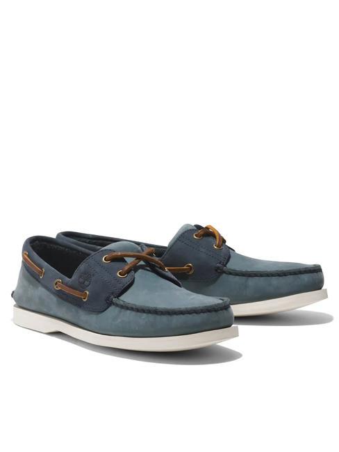 TIMBERLAND CLASSIC BOAT Pantof de barca din piele nubuc albastru mediu - Pantofi bărbați