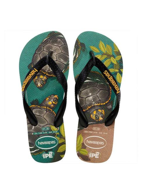 HAVAIANAS Haltere IPE bej/negru/galben - Pantofi unisex