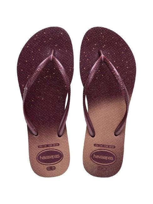 HAVAIANAS SLIM GLOSS Papuci flip-flop sol violet - Pantofi femei