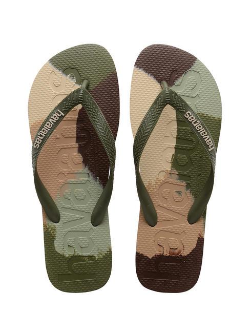 HAVAIANAS TOP LOGOMANIA COLORS II Papuci flip-flop verde - Pantofi unisex