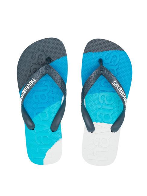 HAVAIANAS TOP LOGOMANIA COLORS II Papuci flip-flop albastru atlantic - Pantofi unisex