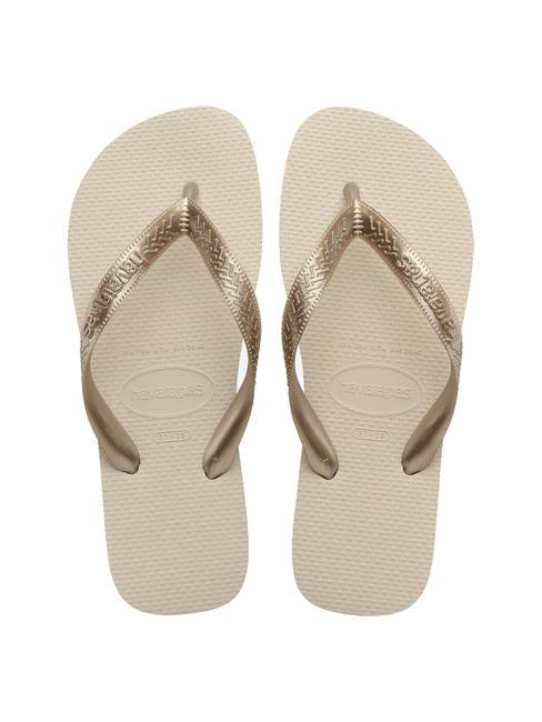 HAVAIANAS TOP TIRAS SENSES Papuci flip-flop bej - Pantofi femei