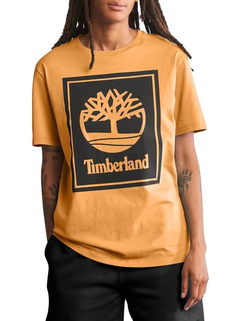 TIMBERLAND STACK Tricou din bumbac cizmă de grâu/negru - tricou