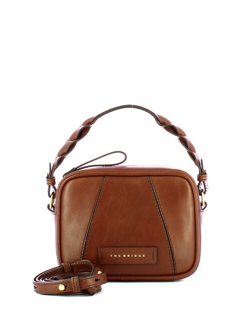 THE BRIDGE BRIGIDA  Geantă de mână mini, cu curea de umăr BROWN - Genți femei