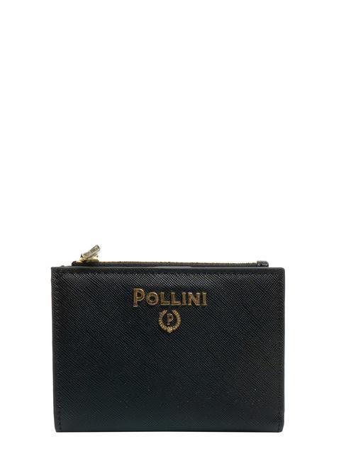 POLLINI SAFFIANO Mini portofel negru - Portofele femei