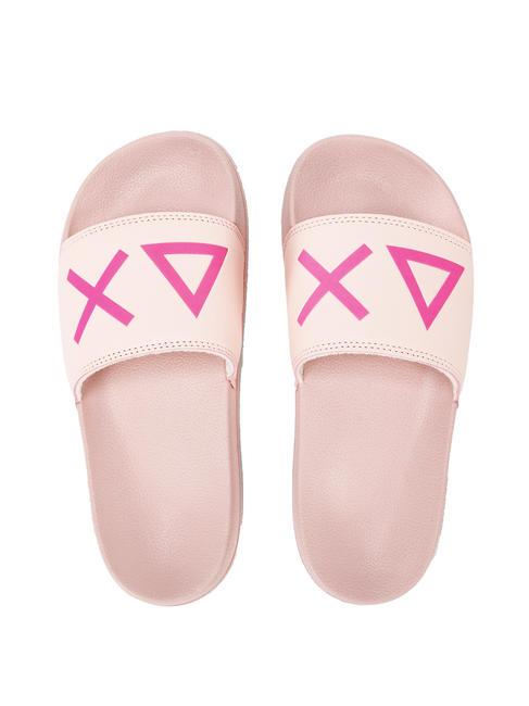 SUN68 SLIPPERS LOGO Papuci roz - Pantofi femei