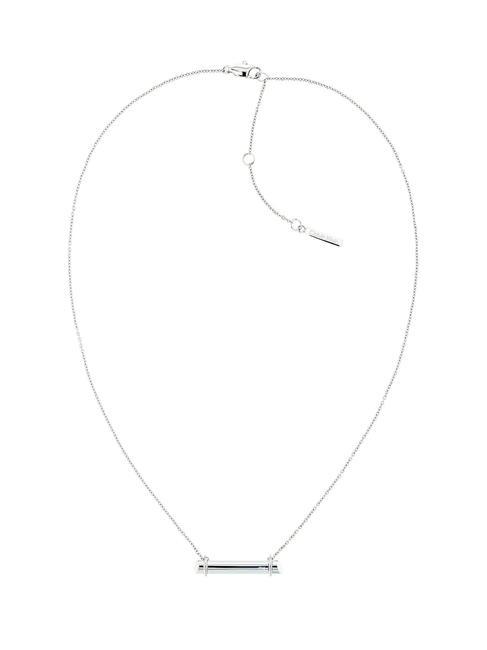 CALVIN KLEIN SCULPTURAL Colier cu bară de logo oţel - Lănțișoare