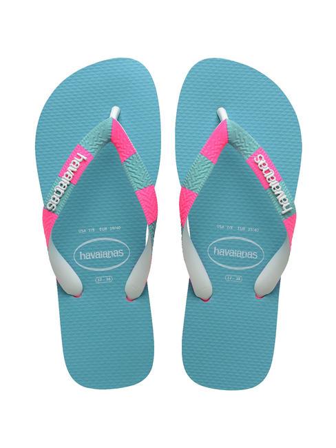 HAVAIANAS TOP VERANO II Papuci flip-flop roz/alb - Pantofi femei
