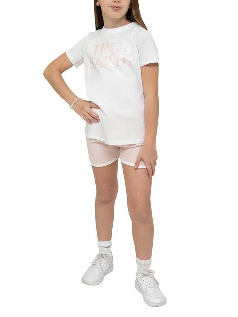 TRUSSARDI LIMEO Set tricou și bermude din bumbac alb/p.s. - Treninguri pentru copii