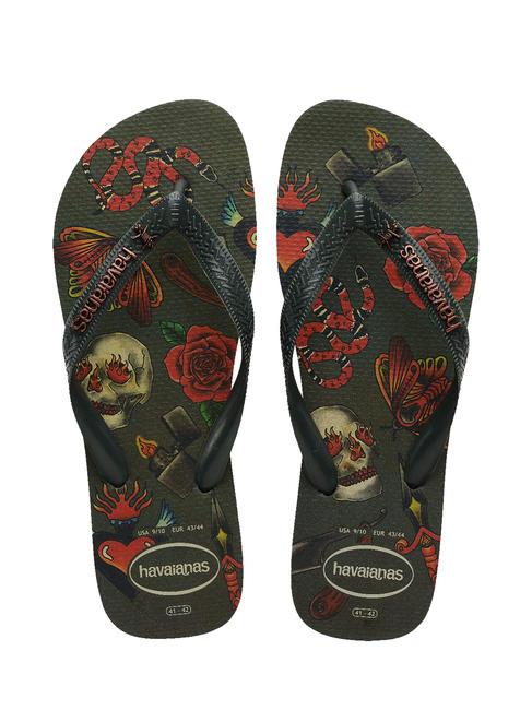 HAVAIANAS TOP TRIBO TOP flip-flops olivegreen - Pantofi bărbați