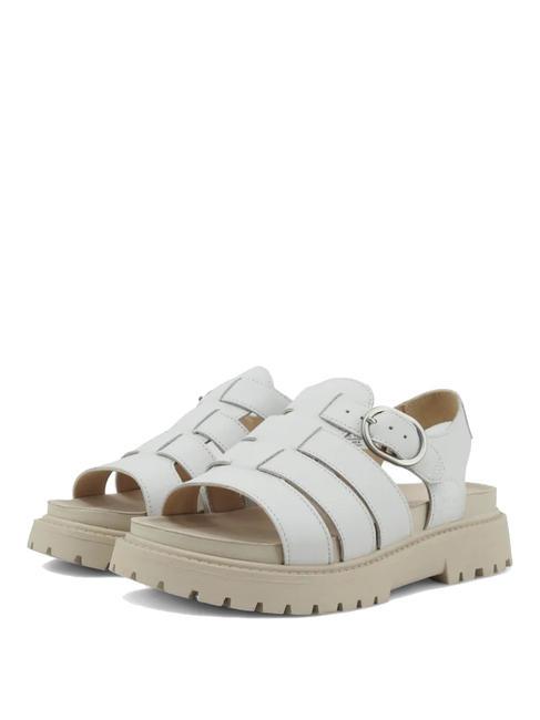 TIMBERLAND CLAIREMONT WAY Sandale cu cataramă bob plin alb - Pantofi femei