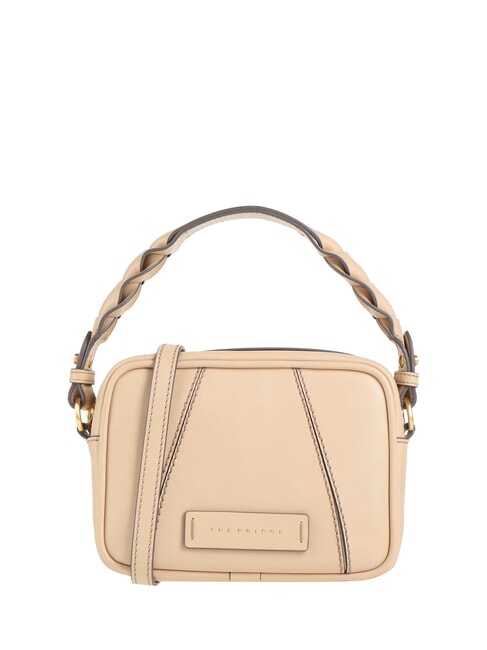 THE BRIDGE BRIGIDA  Geantă de mână mini, cu curea de umăr natural abb. aur - Genți femei