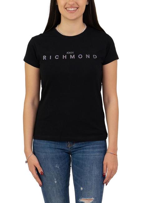 JOHN RICHMOND MARTIS Tricou din bumbac negru/negru - tricou
