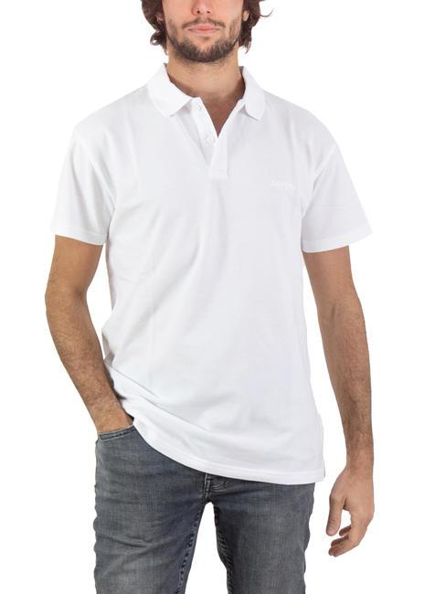 ASPESI BASIC Tricou polo stretch cu maneca scurta alb - maiou Polo