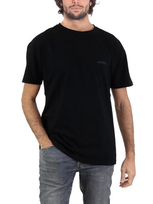 ASPESI BASIC Tricou din bumbac cu logo negru - tricou