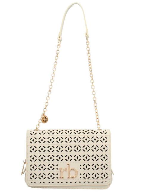 ROCCOBAROCCO CLIO Mini geanta de umar aproape alb - Genți femei