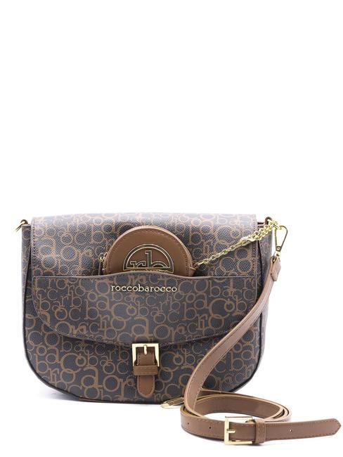 ROCCOBAROCCO GIADA geanta de umar maro/negru - Genți femei