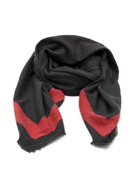 ROCCOBAROCCO BICOLOR  Eșarfă negru roșu - Eșarfe