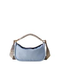 BORBONESE HORSEBACK NYLON Geantă de m&acirc;nă cu curea de umăr topaz/gri deschis - Genți femei - 1