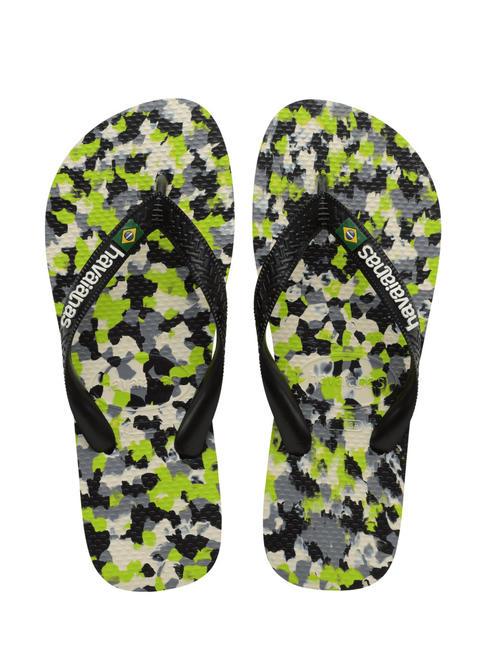 HAVAIANAS BRASIL TECH II Papuci flip-flop verde lamaie - Pantofi bărbați