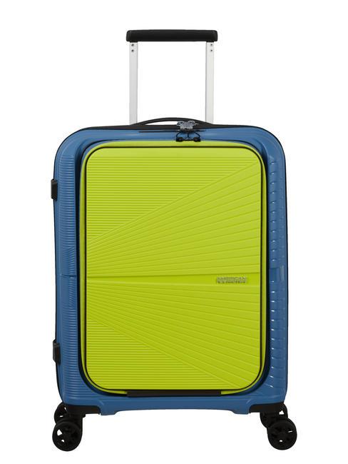 AMERICAN TOURISTER AIRCONIC Troller pentru bagaje de mână, suport PC 15,6". coronet blue/lime - Bagaje de mână