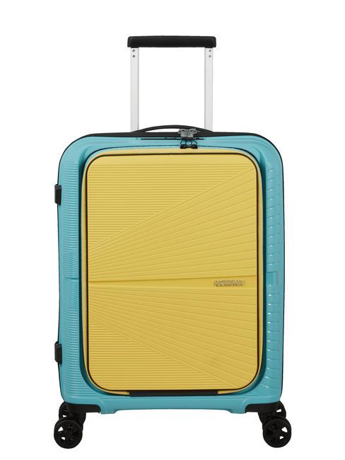 AMERICAN TOURISTER AIRCONIC Troller pentru bagaje de mână, suport PC 15,6". surf albastru/galben - Bagaje de mână