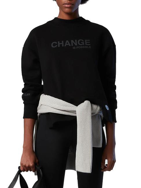 NORTH SAILS CHANGE IS POSSIBLE Hanorac din bumbac negru - Hanorace pentru femei