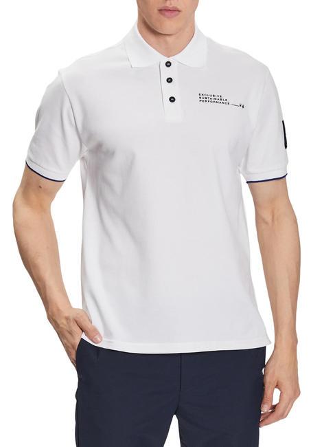 NORTH SAILS MASERATI Tricou polo cu mânecă scurtă din bumbac elastic alb - maiou Polo