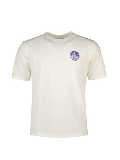 NORTH SAILS MASERATI Tricou din bumbac cu logo irisat alb - tricou