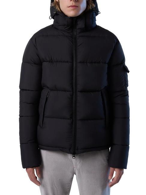 NORTH SAILS BEAM PUFFER Jacheta cu gluga negru - Jachete pentru bărbați