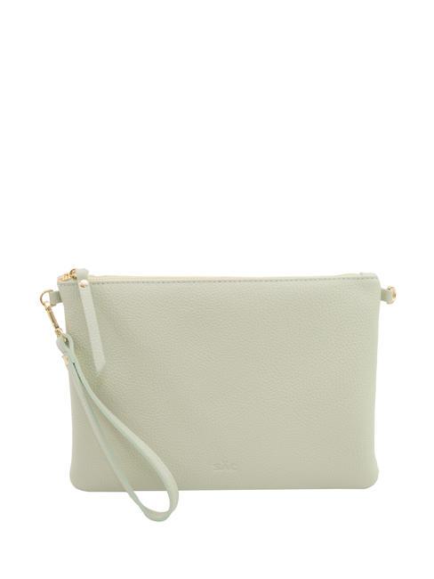 LESAC CLAUDIA Pochetă Dollar din piele cu curea de umăr teal artic - Genți femei