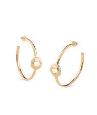 GUESS ROLLING HEARTS Cercei cerc aur galben - Cercei - 1