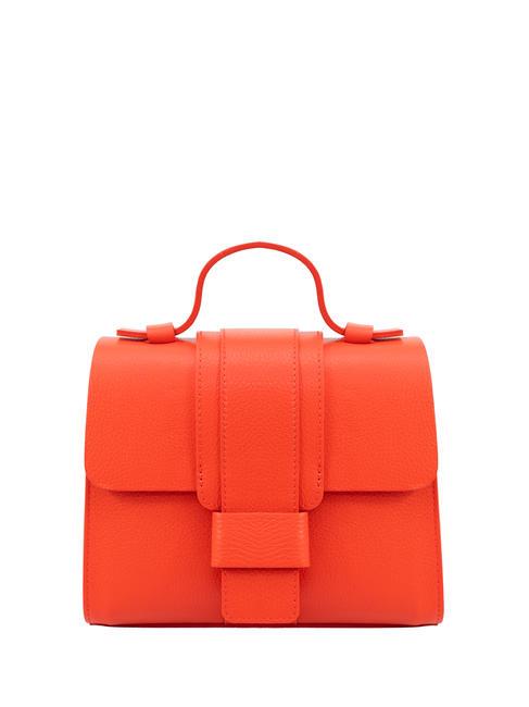 LESAC SABRINA Geanta ghiozdan din piele Dollar coral - Genți femei