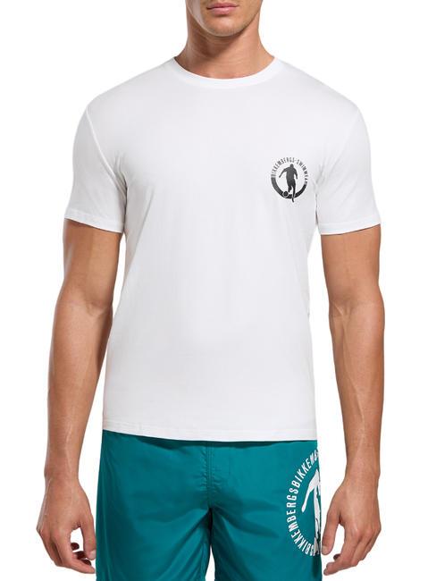 BIKKEMBERGS PUPINO  Tricou cu maneca scurta alb - tricou