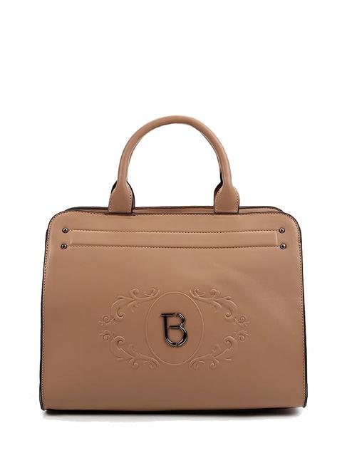 TOSCA BLU TB LOGO Geanta servieta cu bareta de umar BEIGE - Genți femei