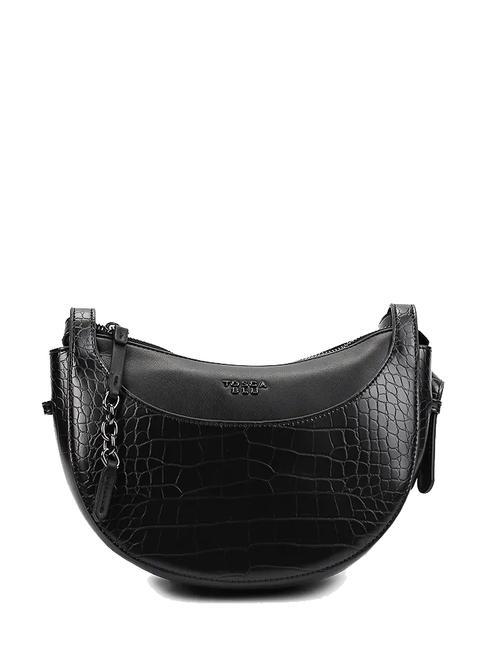 TOSCA BLU TIRAMISU Geantă de umăr cu imprimeu Croc negru - Genți femei