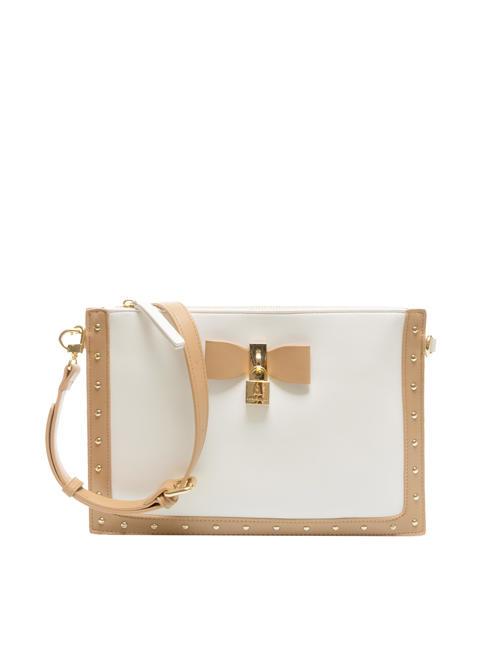 L'ATELIER DU SAC LA LA LAND Geantă clutch cu umăr plat alb/brun - Genți femei