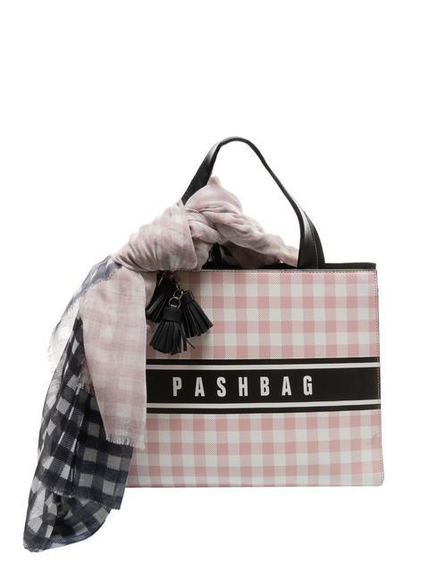 PASH BAG TWEEDY Geanta de mana cu esarfa multicolor - Genți femei