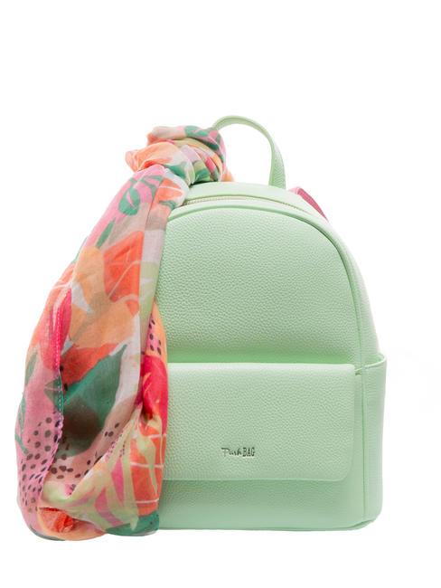 PASH BAG LIKE IT! Rucsac cu buzunar si esarfa verde - Genți femei