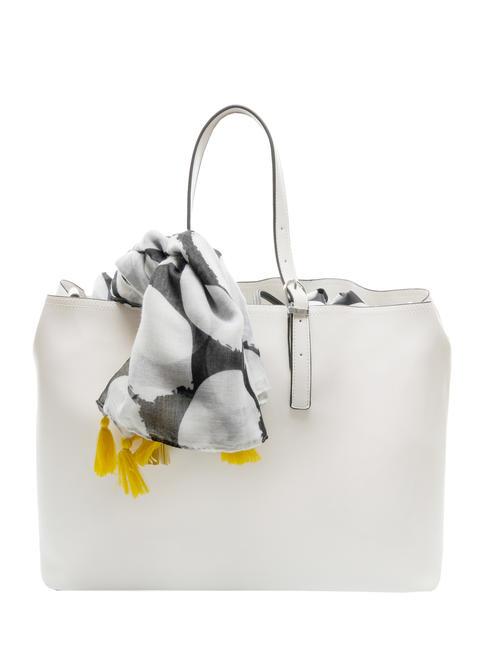 PASH BAG KEEP DREAMING Geanta tote cu esarfa alb negru - Genți femei