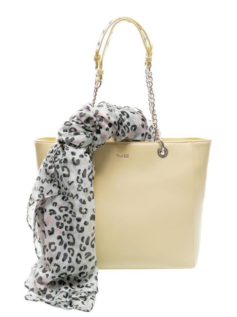 PASH BAG BLUSH Geanta shopper cu esarfa galben - Genți femei