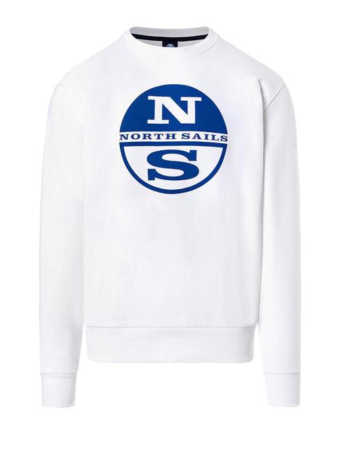 NORTH SAILS N|S LOGO Hanorac din bumbac cu gât alb - hanorace