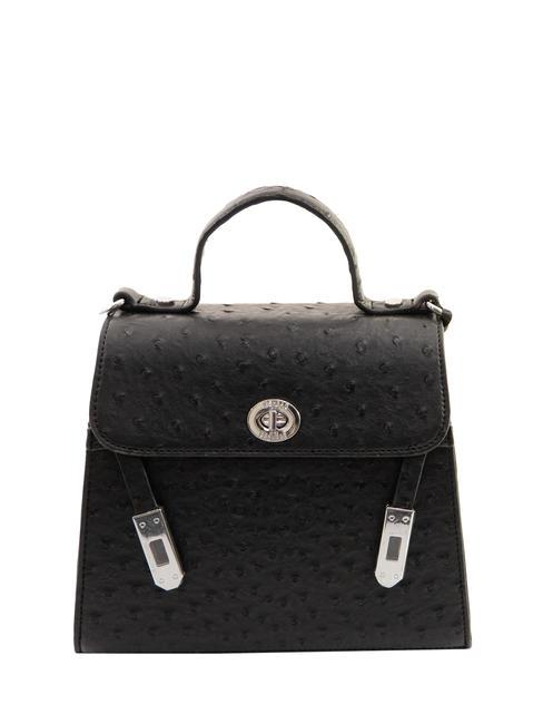 PASH BAG LOVELY DAY Geanta ghiozdan cu imprimeu strut negru - Genți femei