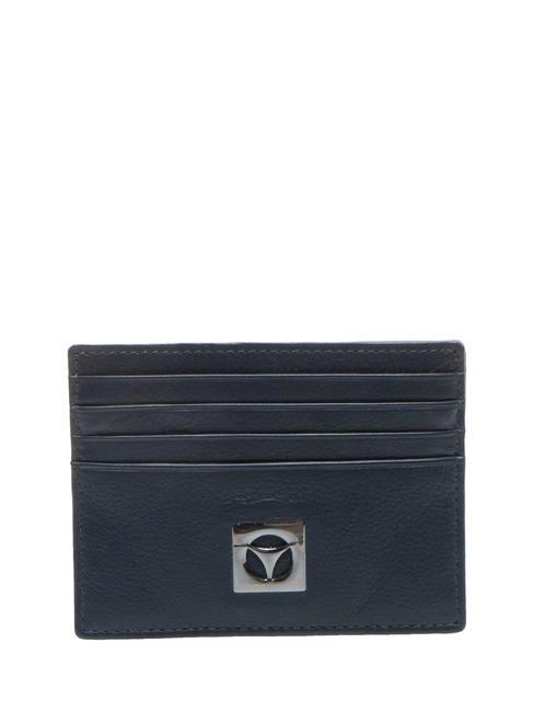 MOMO DESIGN CALF Suport card din piele albastru - Portofele bărbați