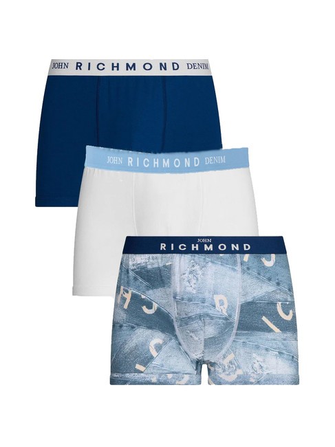 JOHN RICHMOND FOZ 3 Boxer Trunks wh/albastru/d. - Slip pentru bărbați