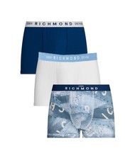 JOHN RICHMOND FOZ 3 Boxer Trunks wh/albastru/d. - Slip pentru bărbați - 1