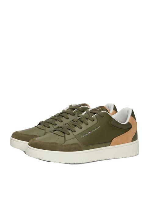 TOMMY HILFIGER BASKET CORE Adidași Utility Olive - Pantofi bărbați