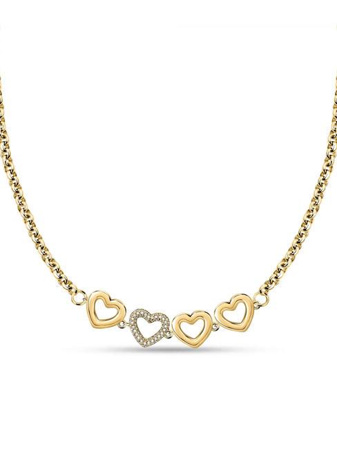 MORELLATO BAGLIORI Colier choker cu 4 inimioare aur - Lănțișoare