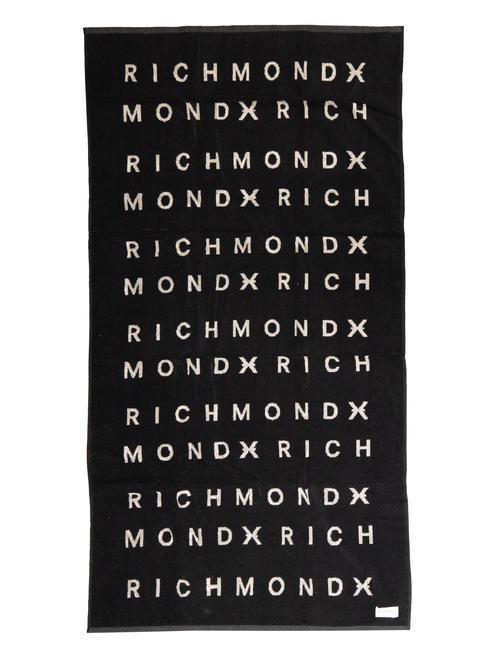 JOHN RICHMOND DARDERI  Prosop de plaja din bumbac negru/gr - Accesorii de călătorie